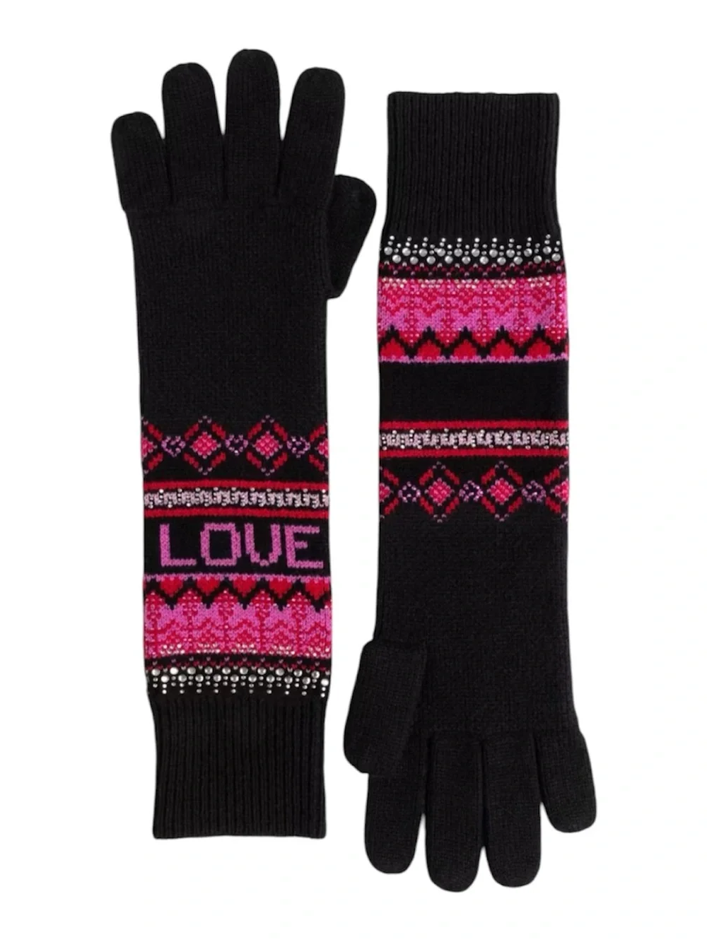 Johnny Was  'Love' Knit Long Gloves